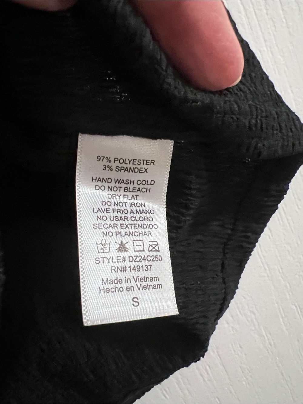 Double Zero Black Textured Ribbed Tank - Picture 3 of 3